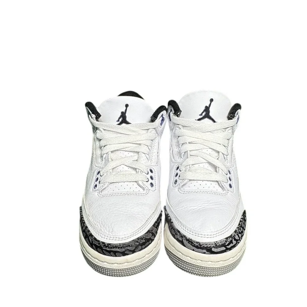 Jordan 3 Retro Dark Iris White Purple Kids Size 3.5Y DM0967-105